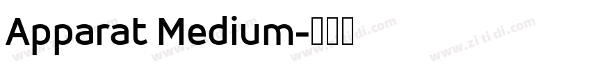 Apparat Medium字体转换